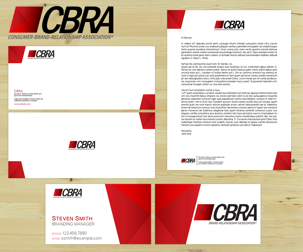 CBRA logo and stationary